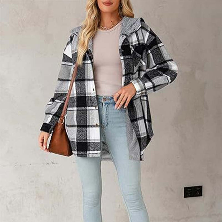 Nivara - Hooded Flannel Jacket