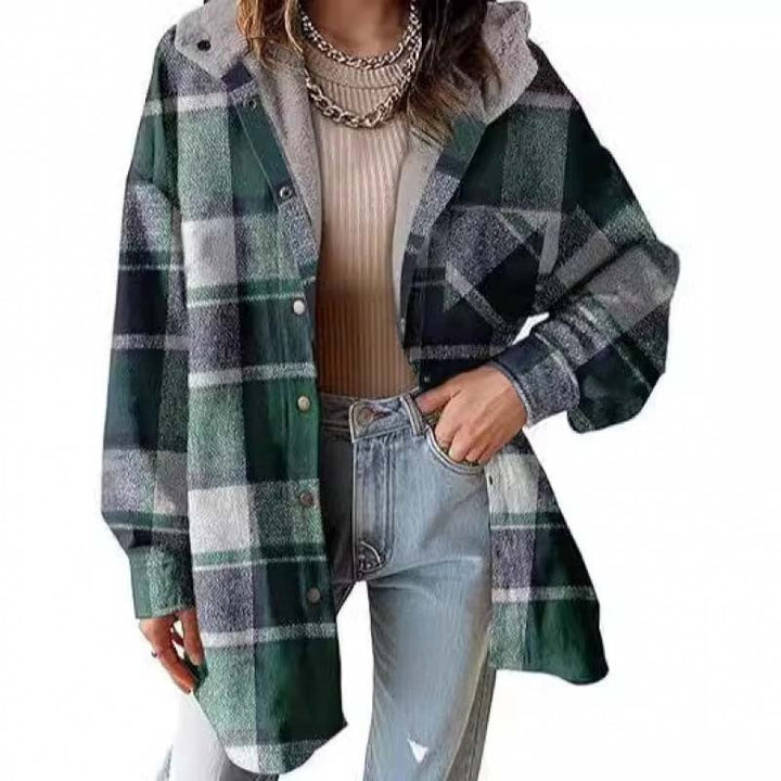 Nivara - Hooded Flannel Jacket