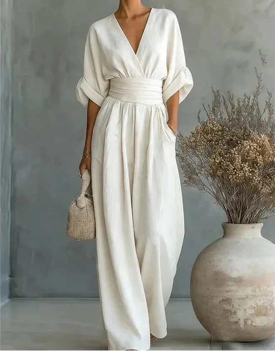 Mireva - Wide-Leg Woven Jumpsuit
