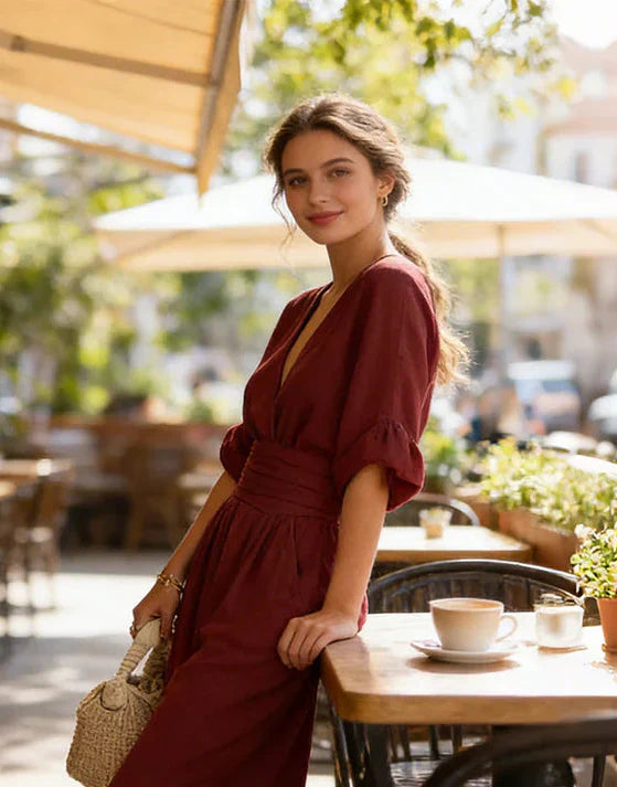Mireva - Wide-Leg Woven Jumpsuit