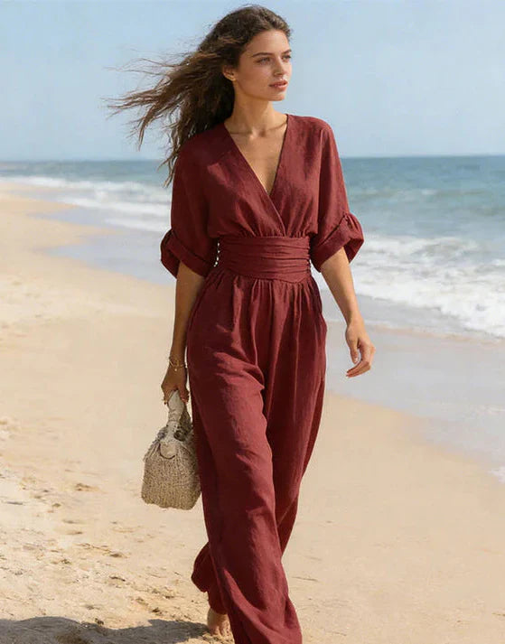 Mireva - Wide-Leg Woven Jumpsuit