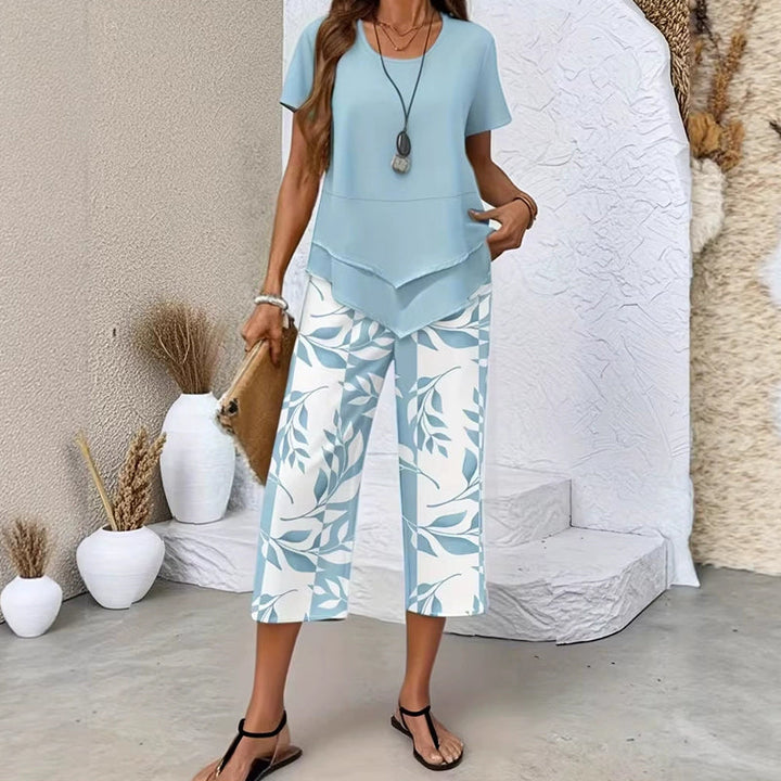 Nalise - Asymmetric Hem Plain-Weave Set