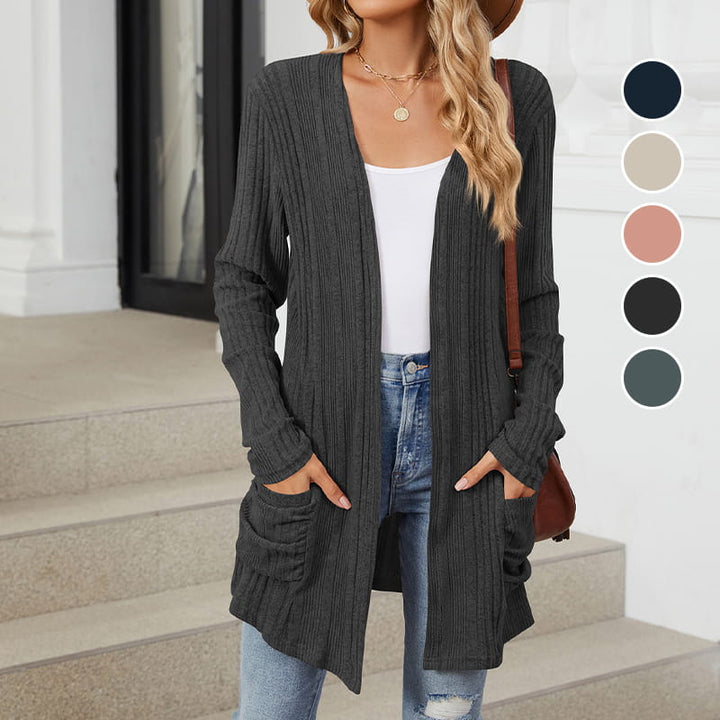 Virela - Open-Front Knit Coat