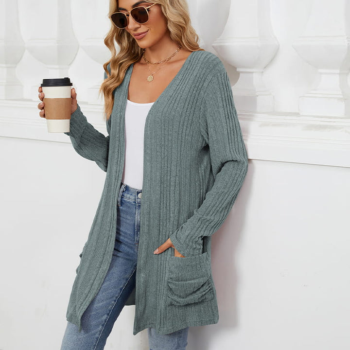 Virela - Open-Front Knit Coat