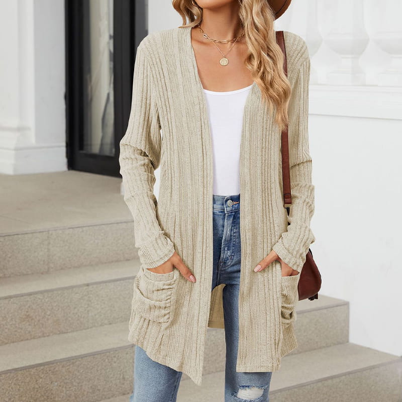 Virela - Open-Front Knit Coat