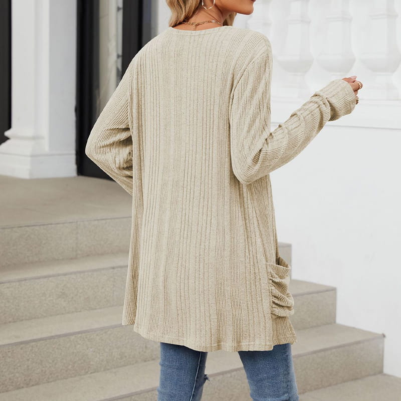 Virela - Open-Front Knit Coat