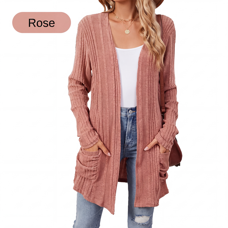Virela - Open-Front Knit Coat
