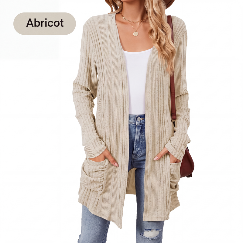 Virela - Open-Front Knit Coat