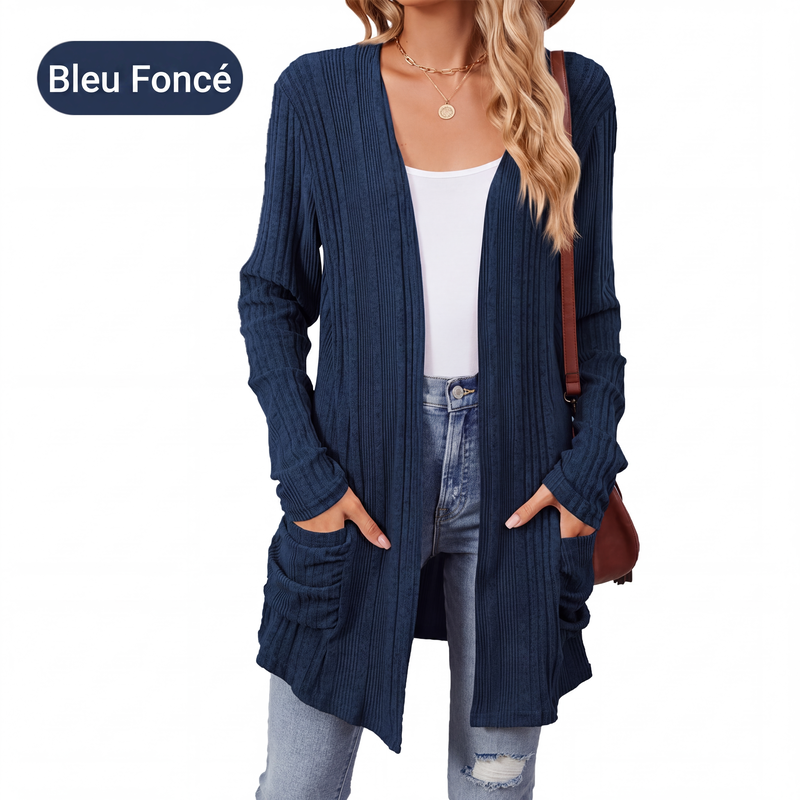 Virela - Open-Front Knit Coat