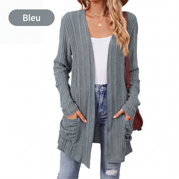 Virela - Open-Front Knit Coat
