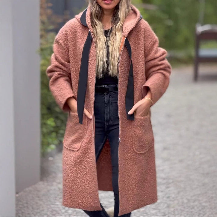Loriva - Zip-Front Knit Hooded Coat