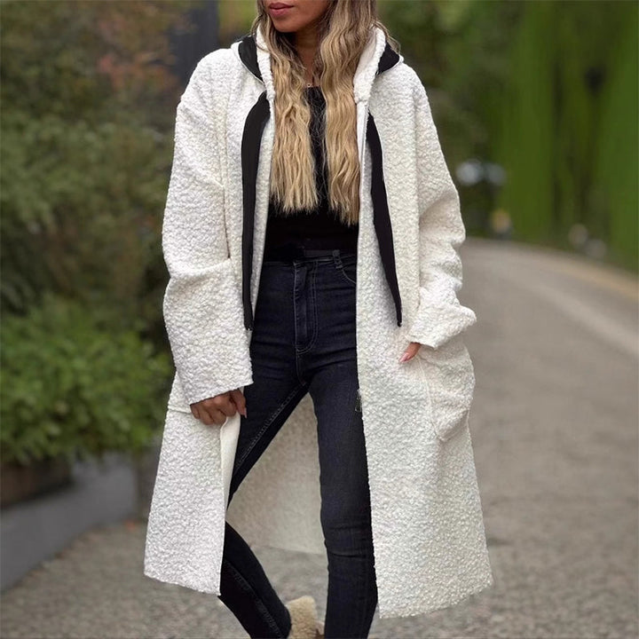 Loriva - Zip-Front Knit Hooded Coat