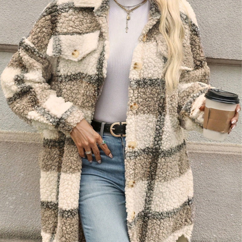 Mireva - Checked Woven Coat