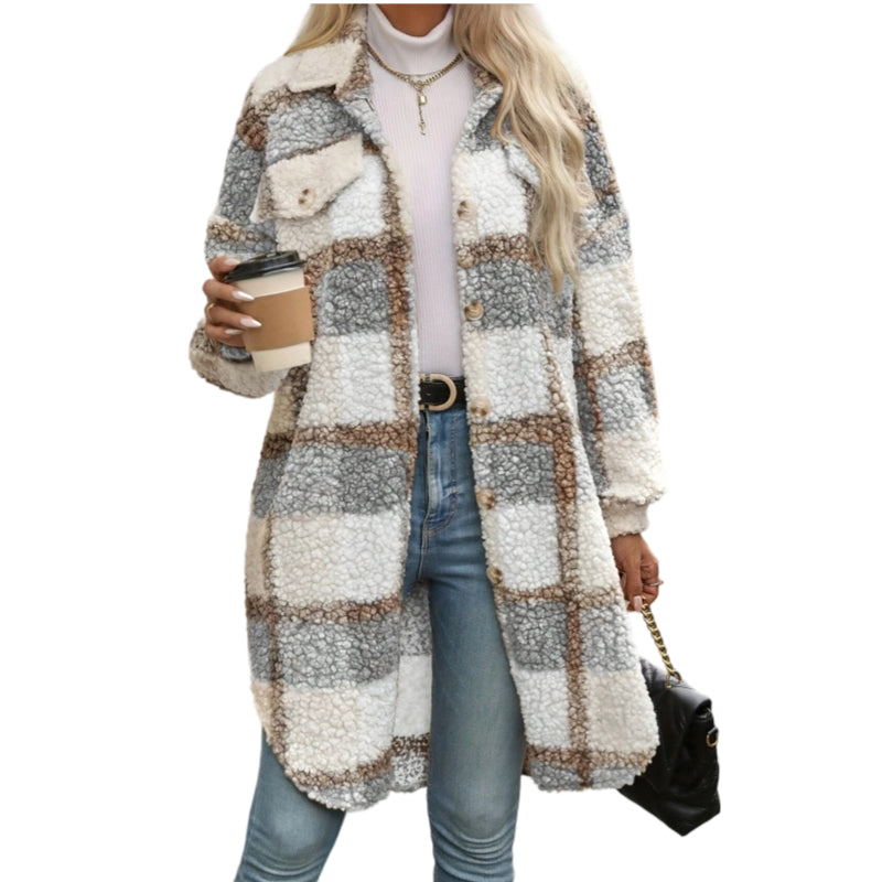 Mireva - Checked Woven Coat