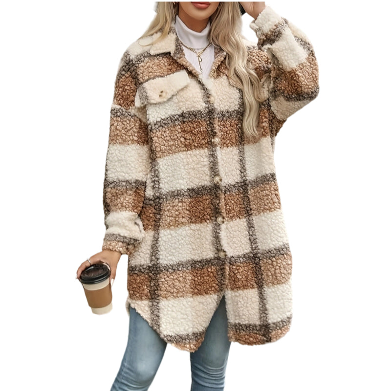 Mireva - Checked Woven Coat