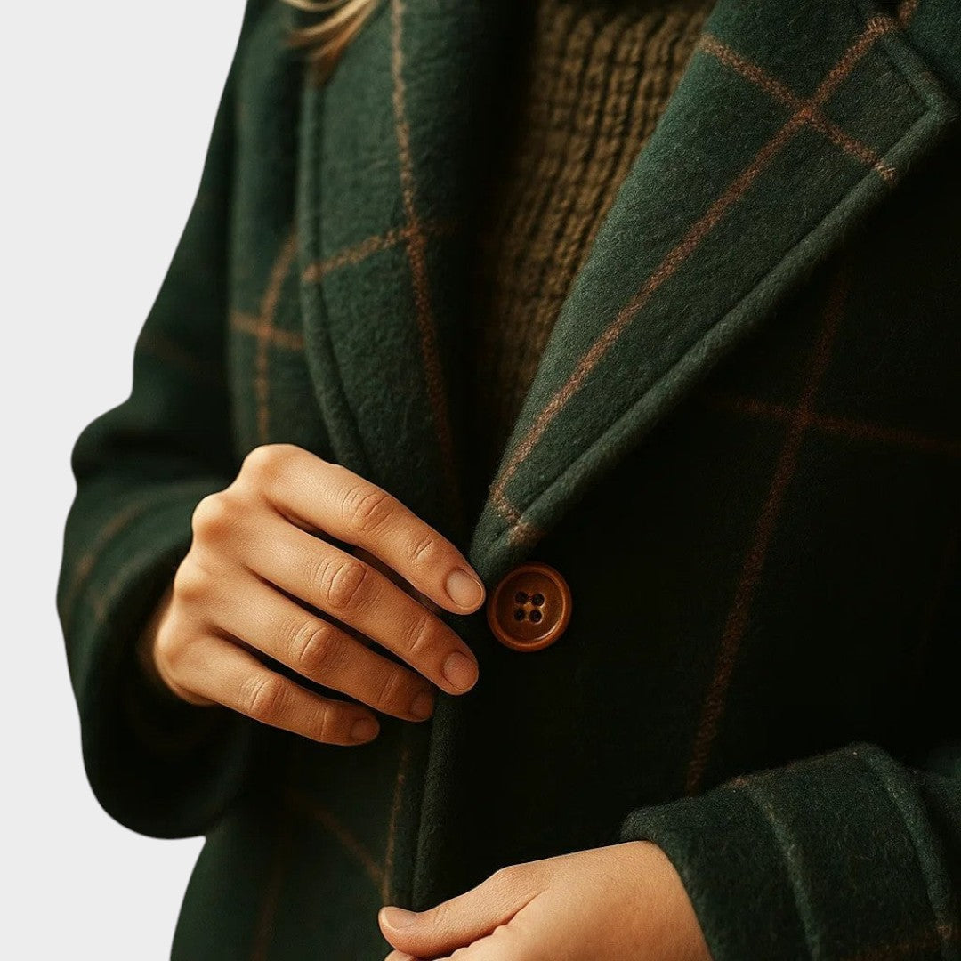 Kelira - Checked Woven Coat