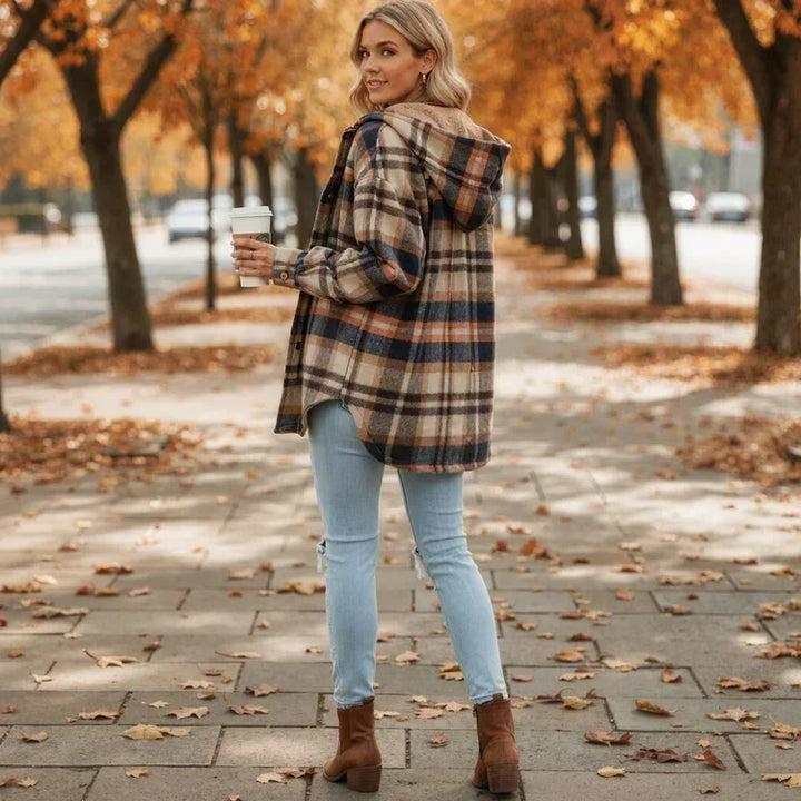 Nivara - Hooded Flannel Jacket