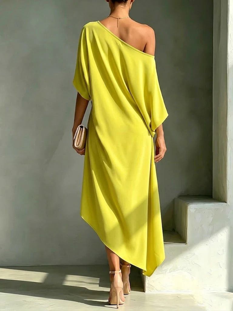 Mireva - One-Shoulder Cotton-Blend Dress