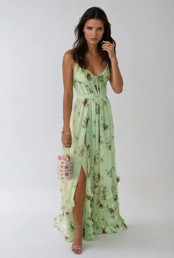 Avenya - High-Slit Woven Dress